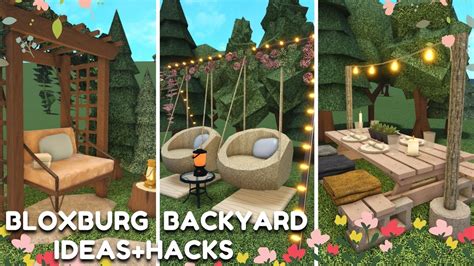 backyard bloxburg ideas|how to make a nice bloxburg backyard.